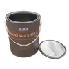 1 liter round paint tin can with metal lid, tin bucket for glue, all solvents for latex