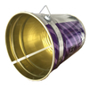 Metallic paint tin bucket with lock ring 10L 15L 20L