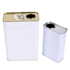 White square 10 L bucket with lid
