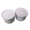 10L white painted steel metal tin drum/barrel