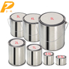 Color printing 1 liter metal square oil tank with screw top cover / 1 liter square metal tin paint can size