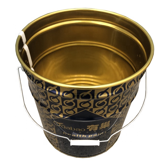 Hot sale tin 18 liter paint bucket with lid
