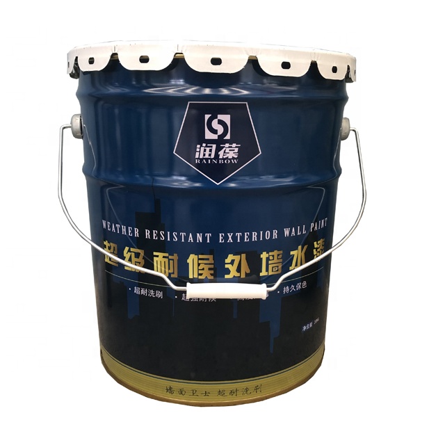 18 liters cheap round white metallic paint/chemical barrels/barrels/cans