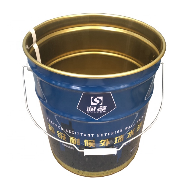 Cheaper 20 liter 5 gallon metal paint bucket pail