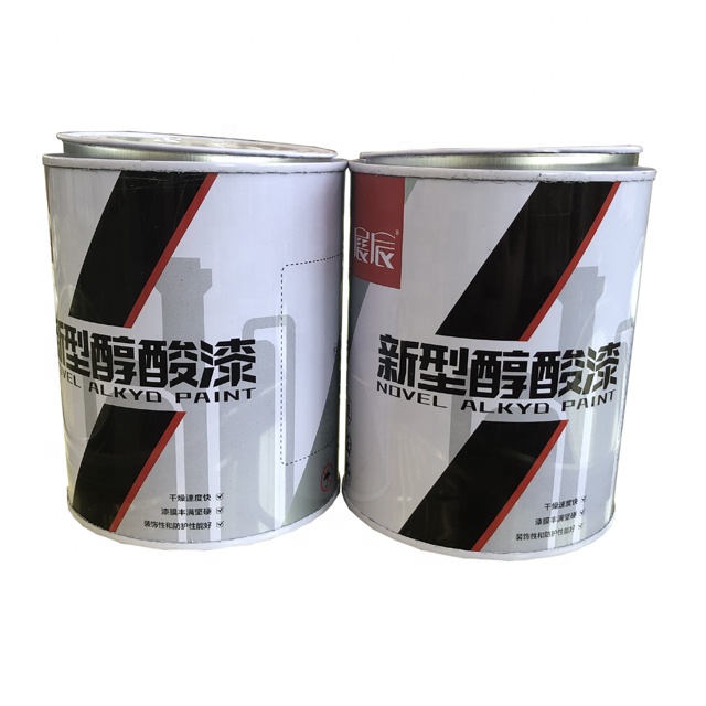 3.7L round metal can, paint can, chemical tin bucket