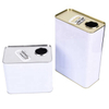 White square 10 L bucket with lid